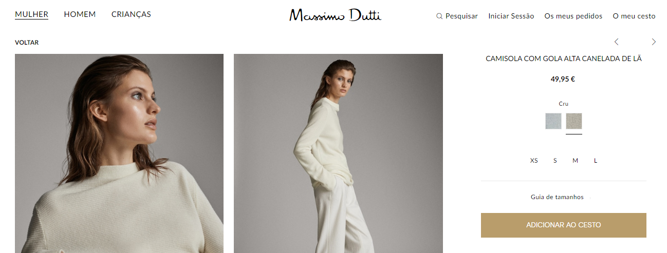 Site Massimo Dutti